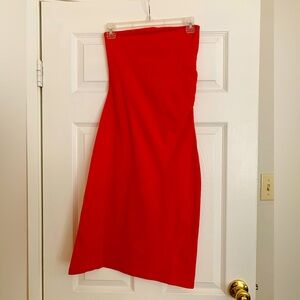 Victoria’s Secret Moda International Red Strapless Dress